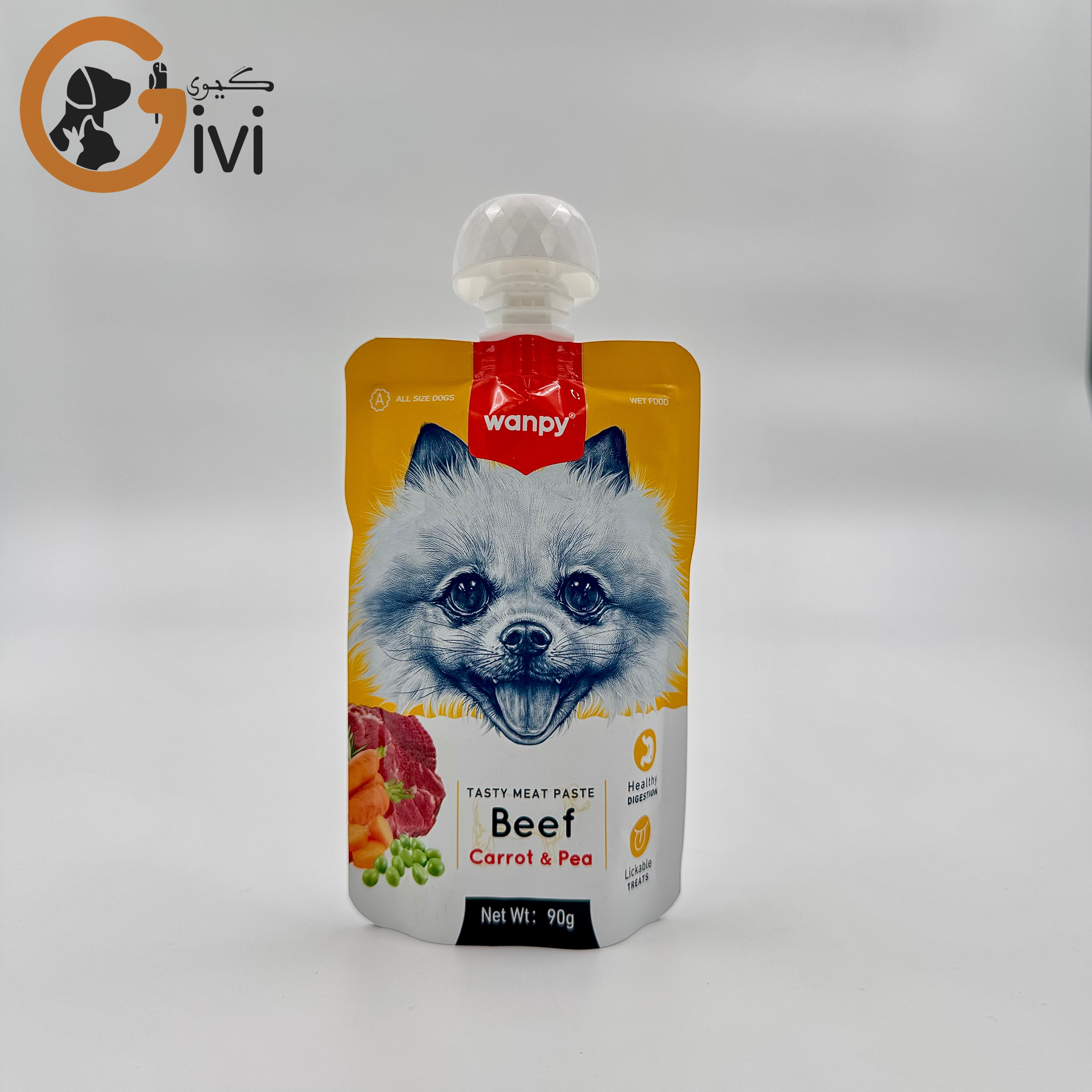 پودینگ ونپی سگ با طعم گوشت گاو 