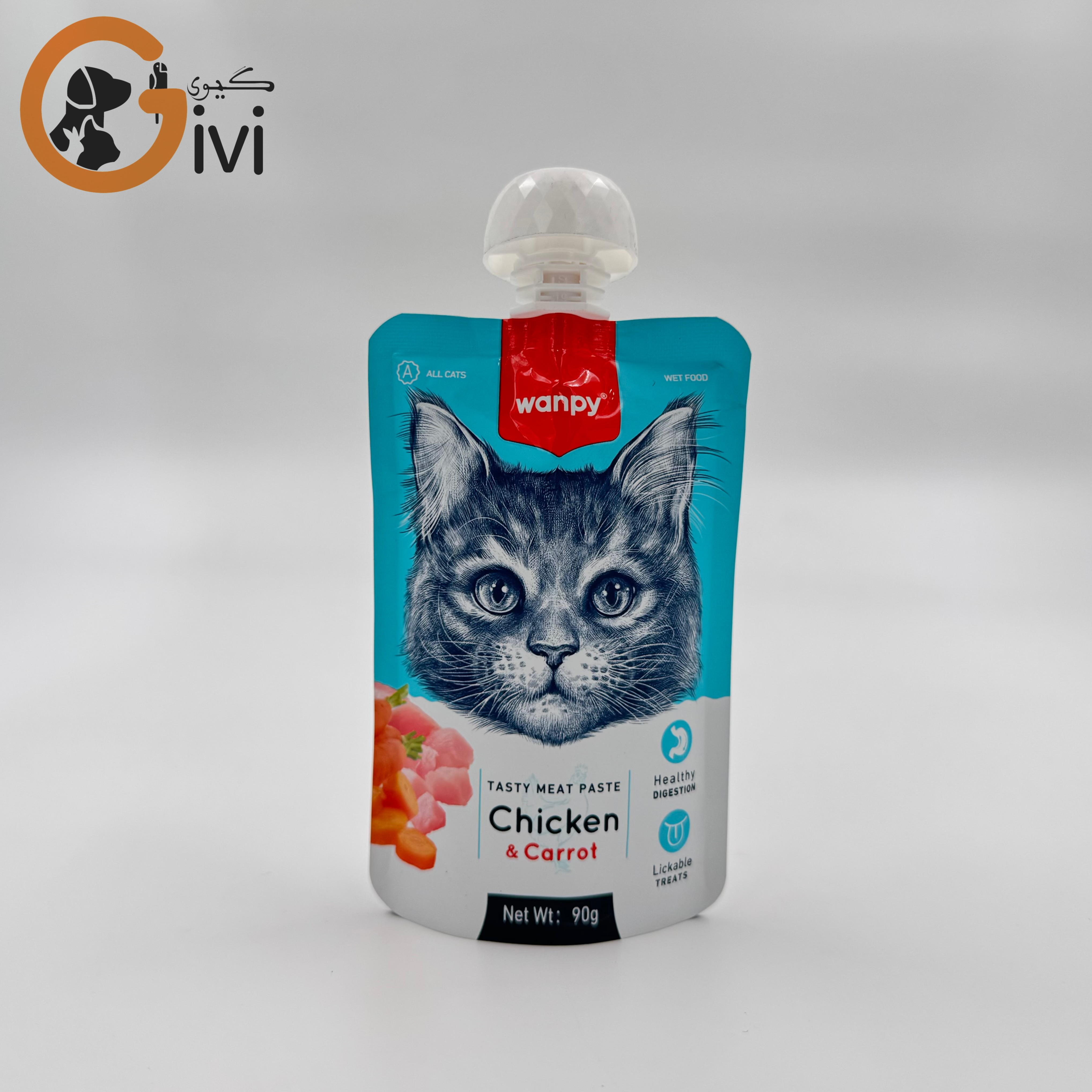 پودینگ ونپی گربه با طعم مرغ و هویج