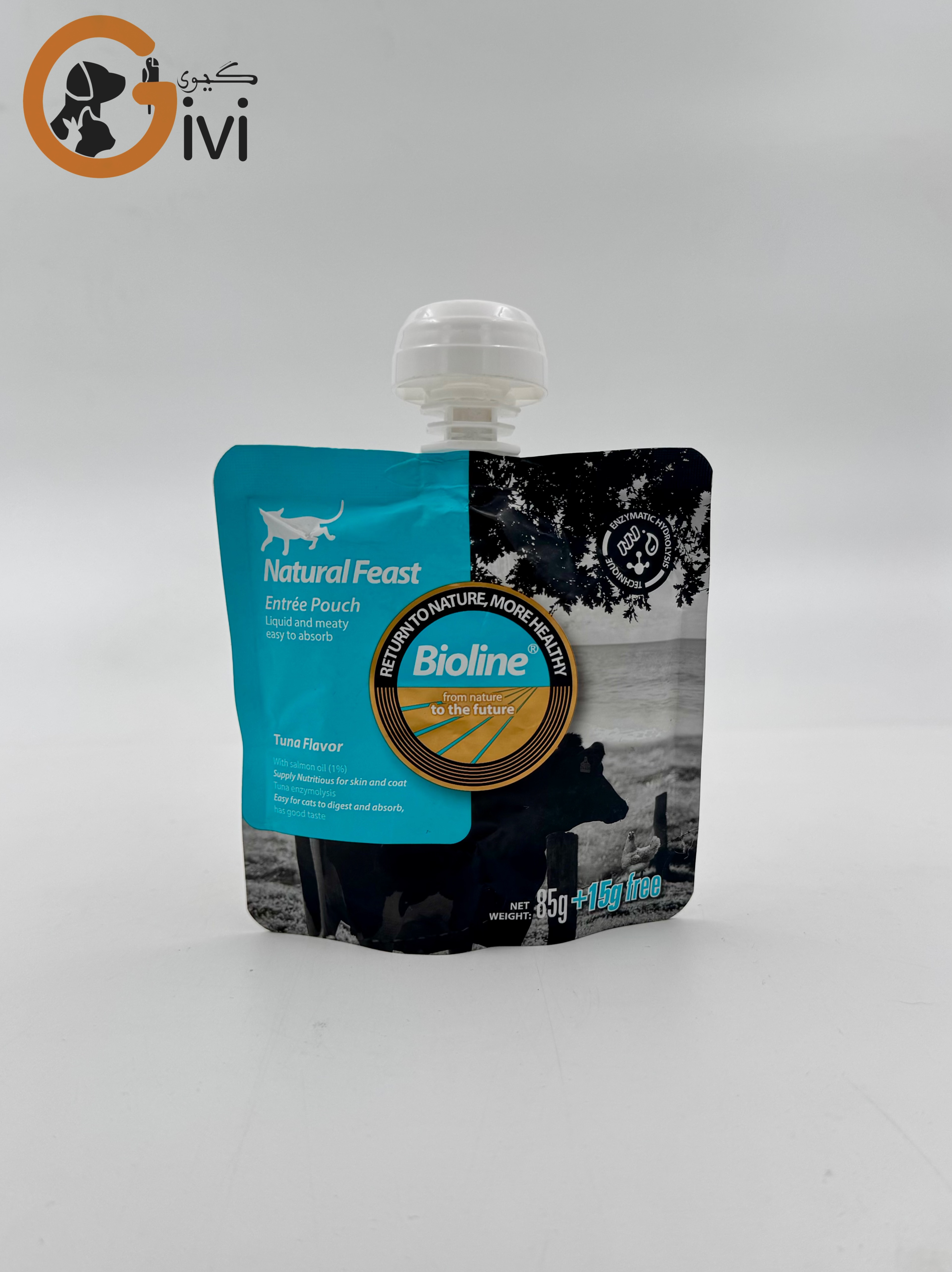 پودینگ گربه Bioline با طعم ماهی تن